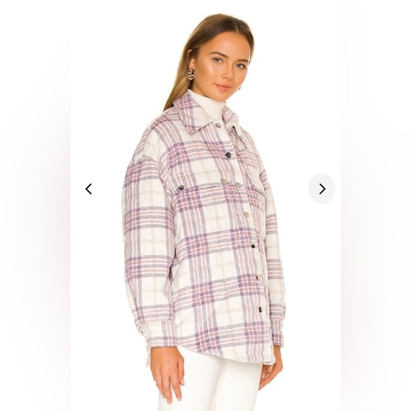 Lovers + Friends Jackets & Blazers - Lovers + Friends Simon Shacket in Pink Plaid – Size S – Sold out at Revolve
